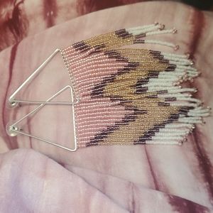 Hand made beaded boho earrings